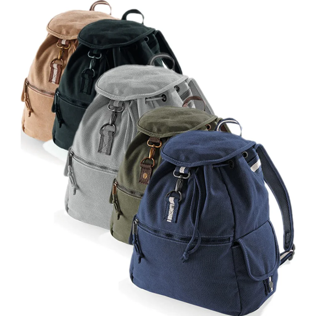 Quadra QD612, Tasker Vintage Canvas Backpack