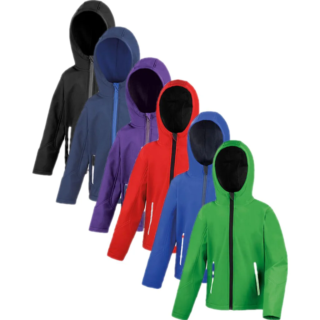 Result Core RT224Y, Jakker Youth TX Performance Hooded Soft Shell Jacket