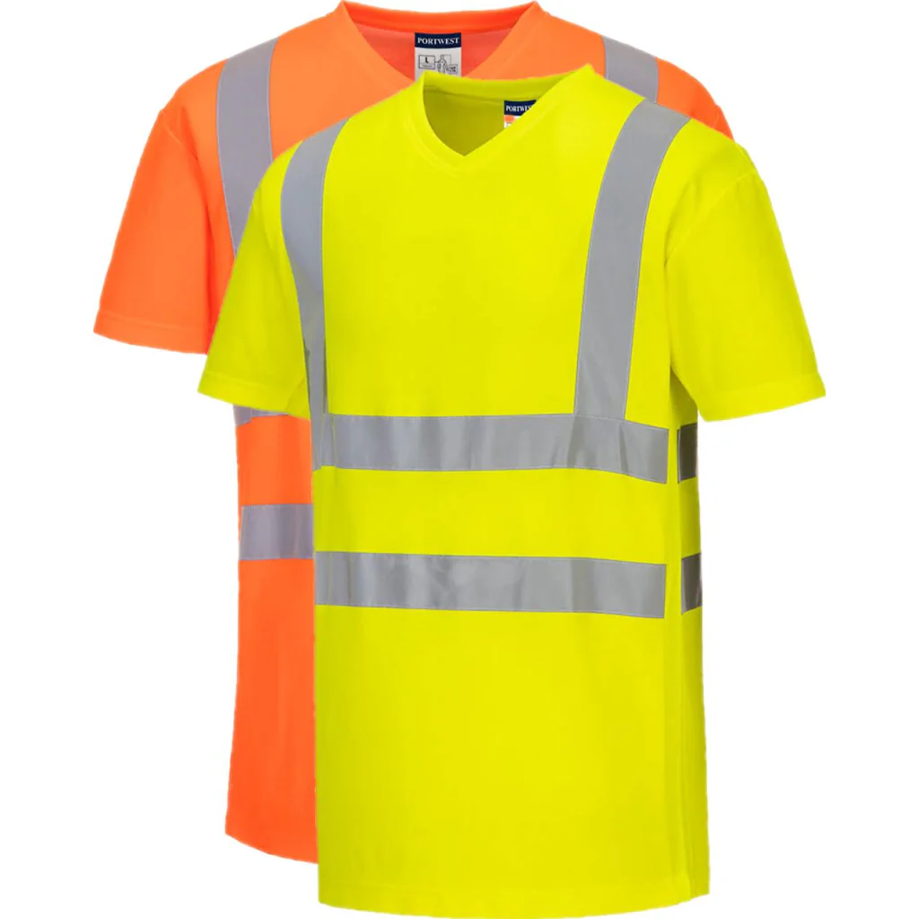 Portwest S179 V-Neck  T-shit med Mesh indsæts