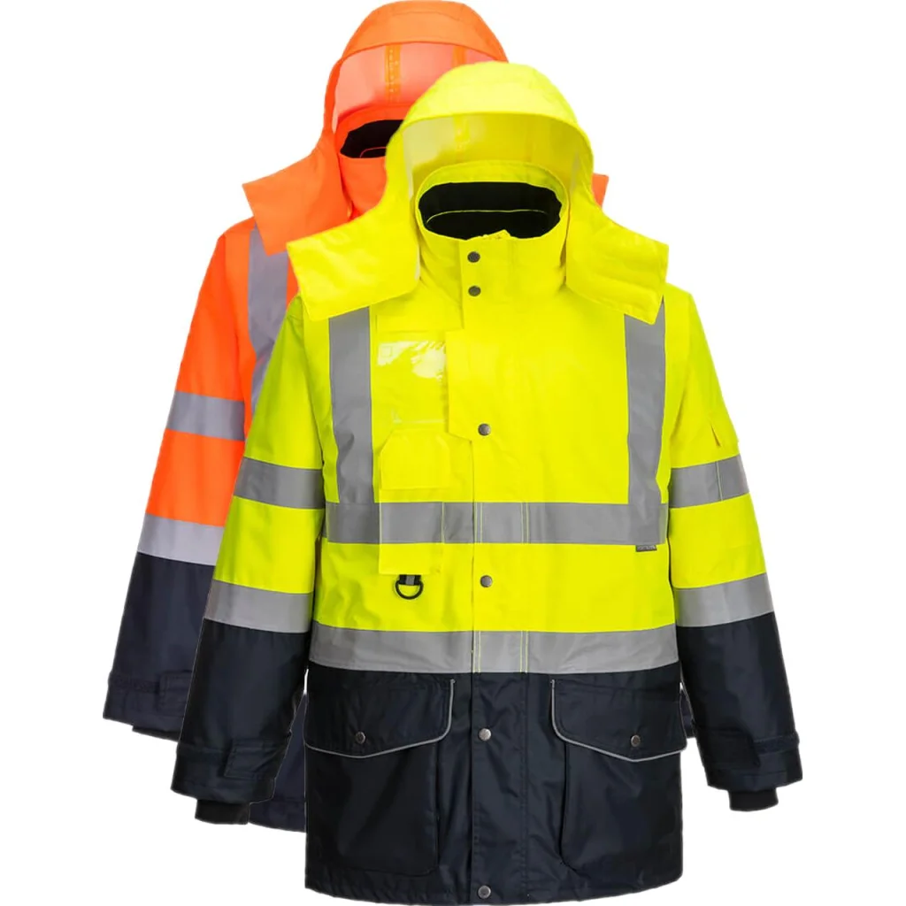 Portwest S426 Hi-Vis 7-i-1 2-farvet Trafik Jakke