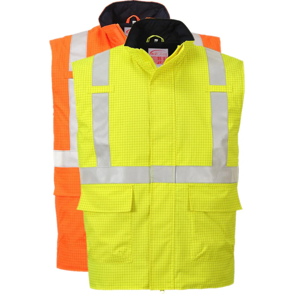 Portwest S776 Bizflame Regn Hi-Vis Anti-Statisk FR Bodywarmer