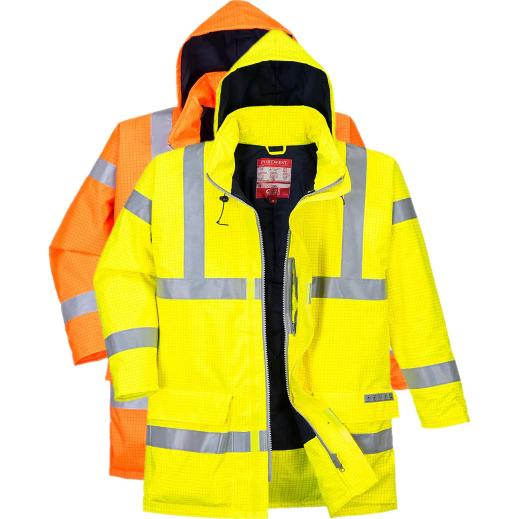 Portwest S778 Bizflame Regn Hi-Vis Anti-Statisk, FR Jakke