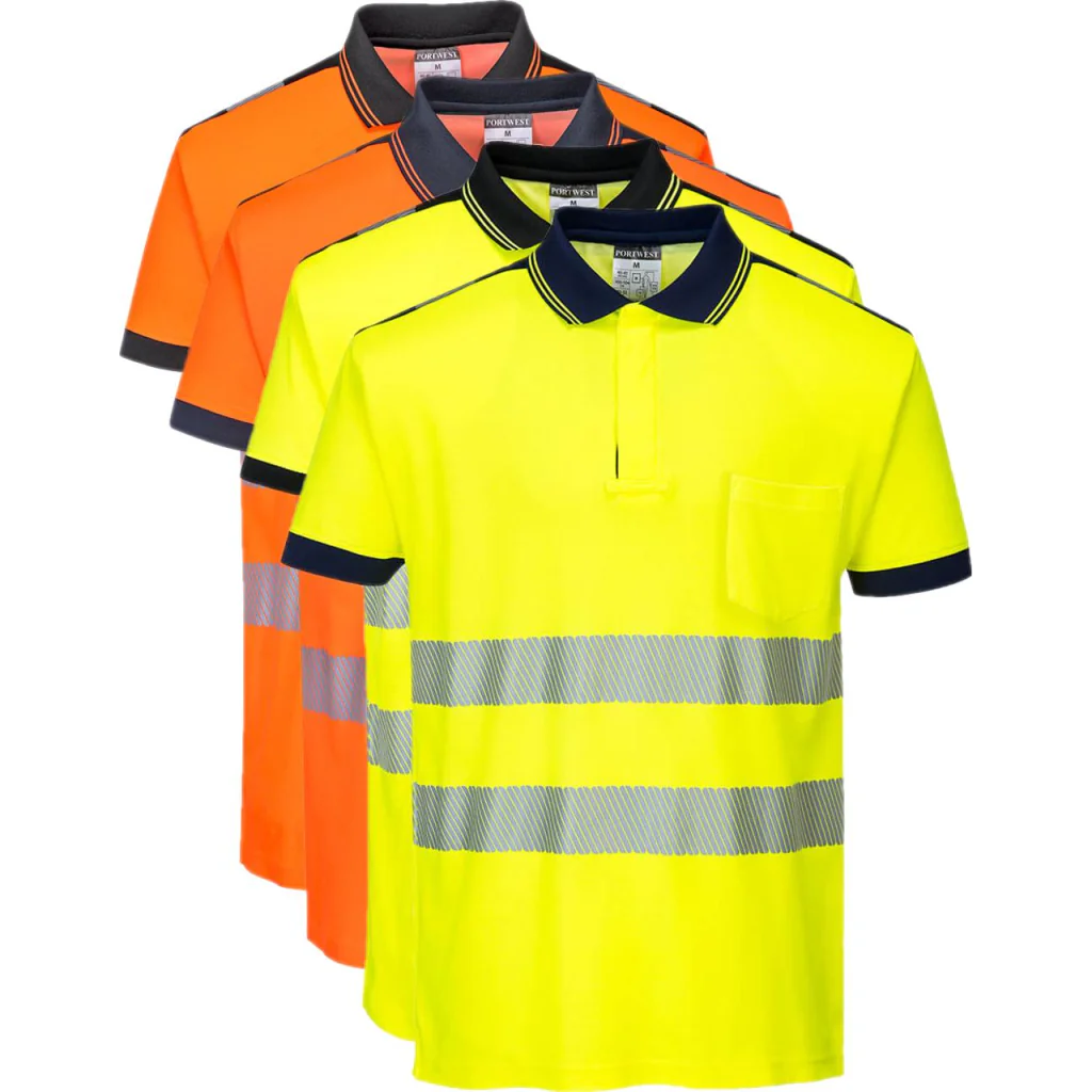 Portwest T180 PW3 Hi-Vis Polo Shirt S/S
