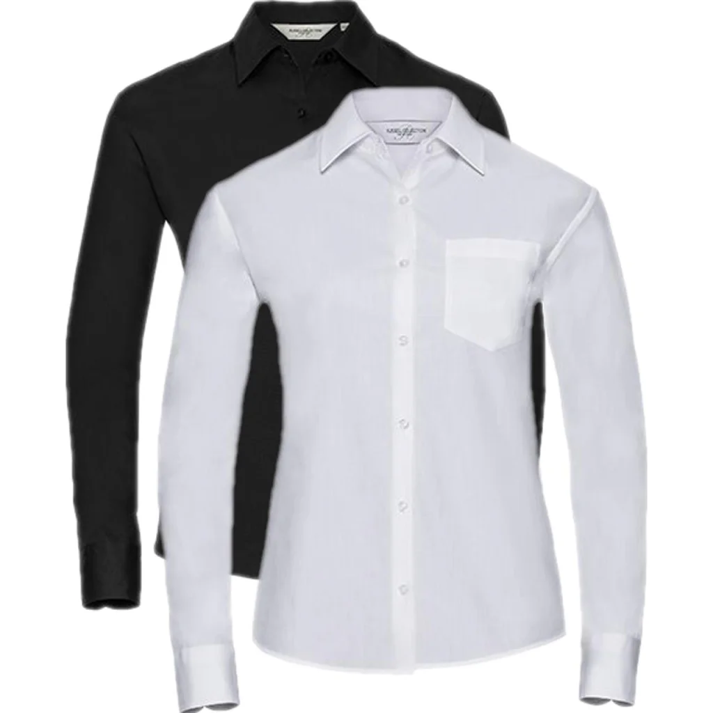 Russell Collection Z936, Skjorter Men´s Long Sleeve Classic Pure Cotton Poplin Shirt