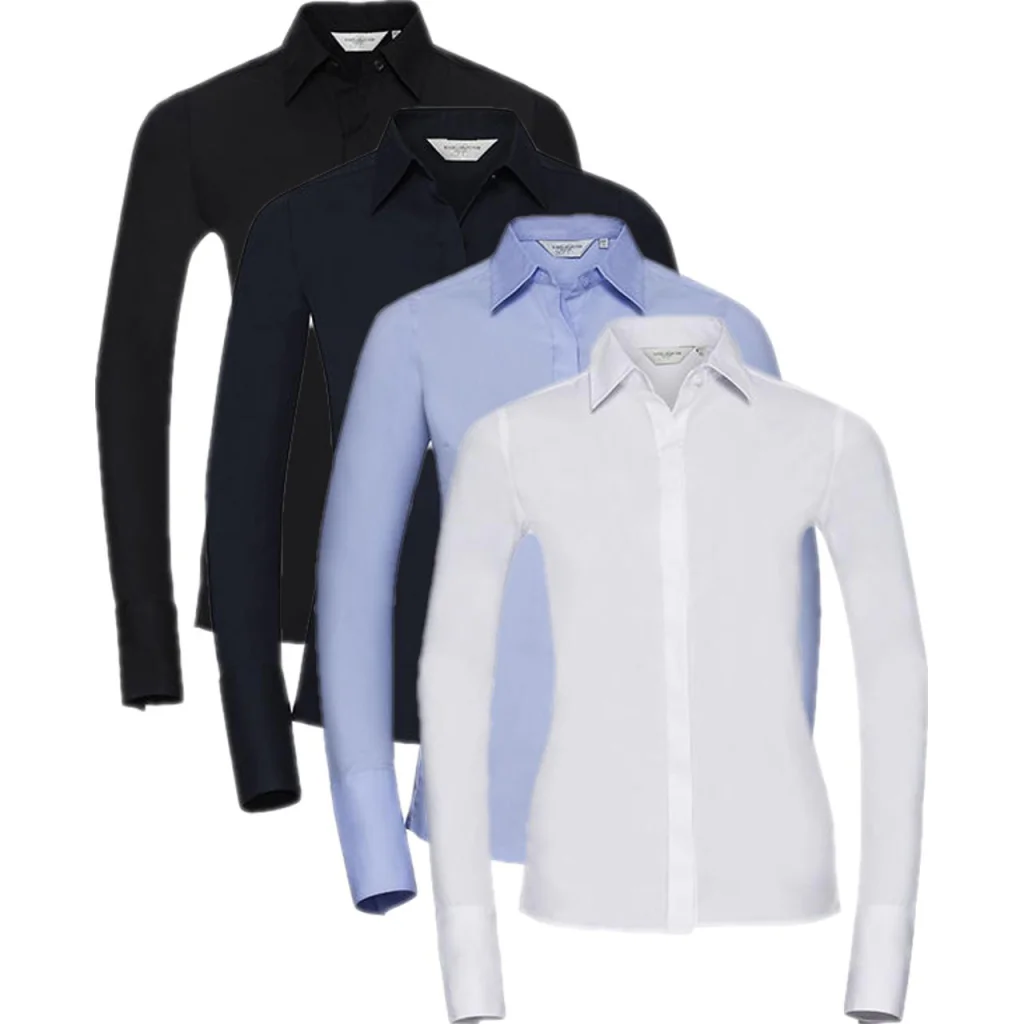 Russell Collection Z960F, Skjorter Ladies´ Long Sleeve Fitted Ultimate Stretch Shirt
