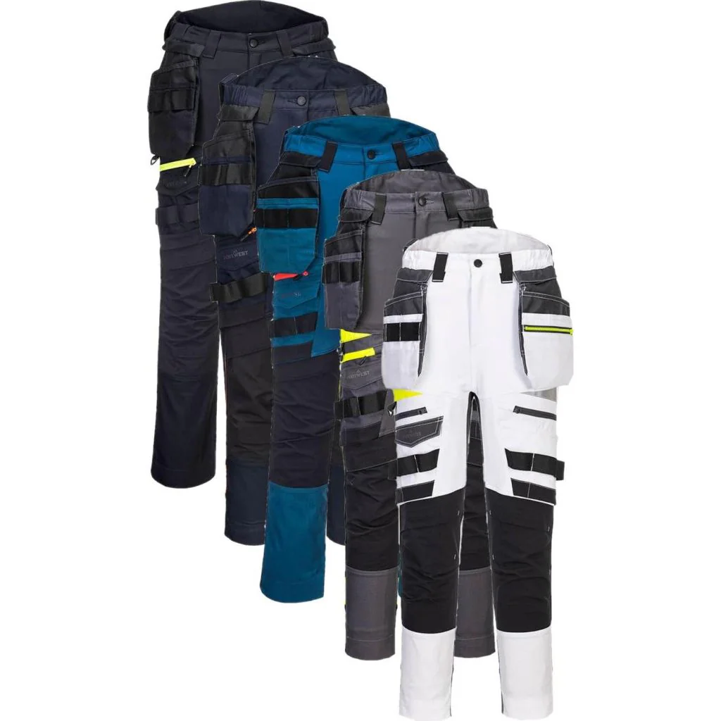 Portwest DX452 DX4 hi-vis bukser med aftagelige hængelommer