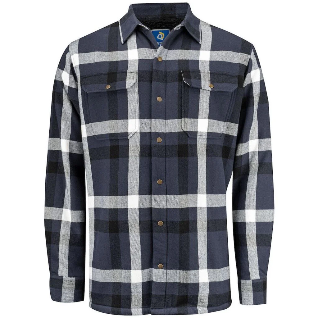 ProJob 645213 5213 skjorte i flannel med pilefor / Arbejdsskjorte