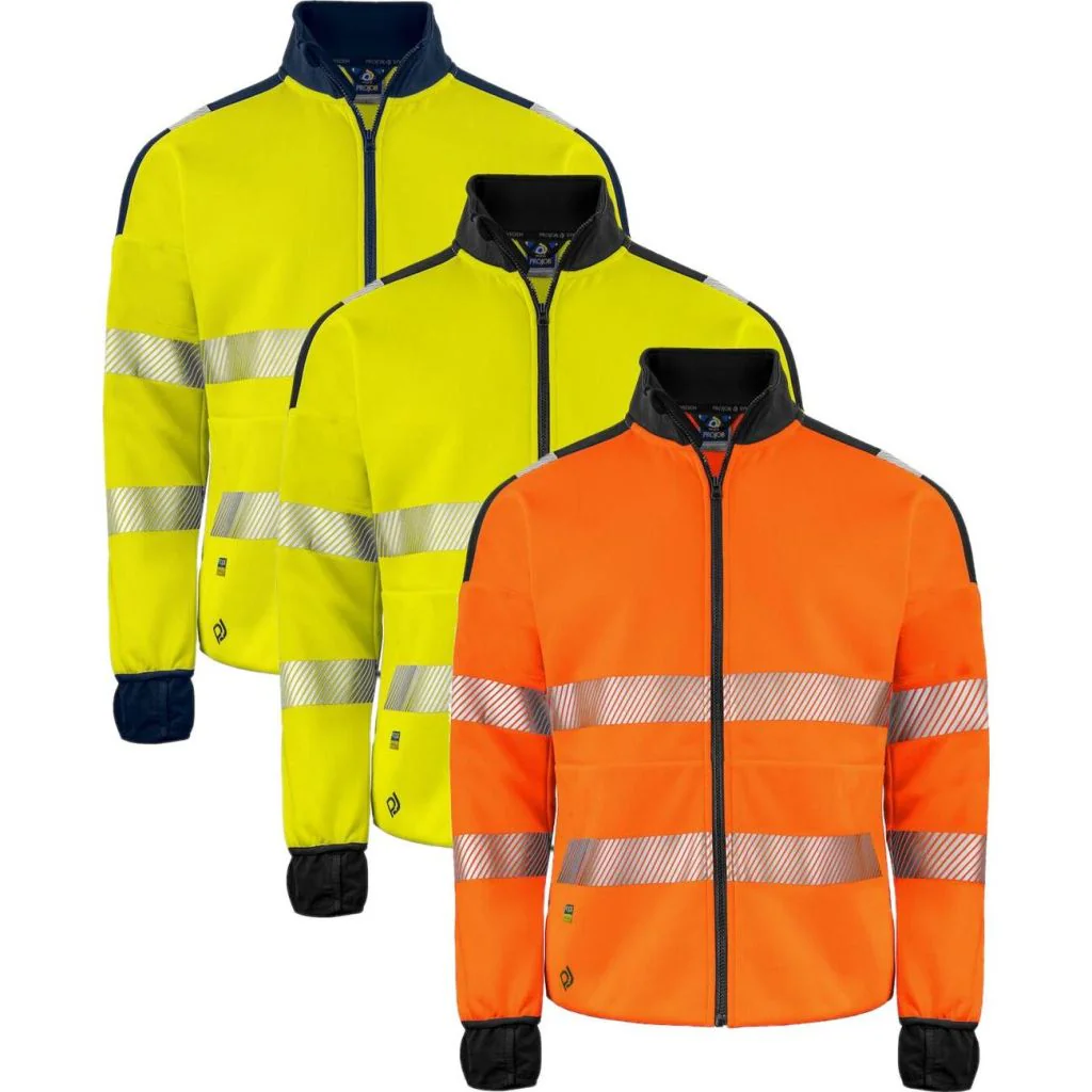 ProJob 646109 6109 sweatshirt fz en iso 20471 klasse 3/2 / Arbejdstrøje