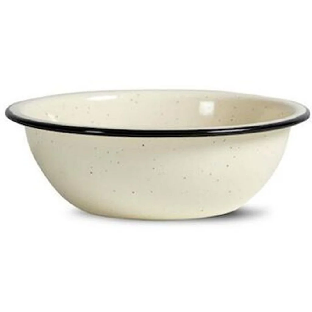 Sagaform Doris Emaljeskål Beige