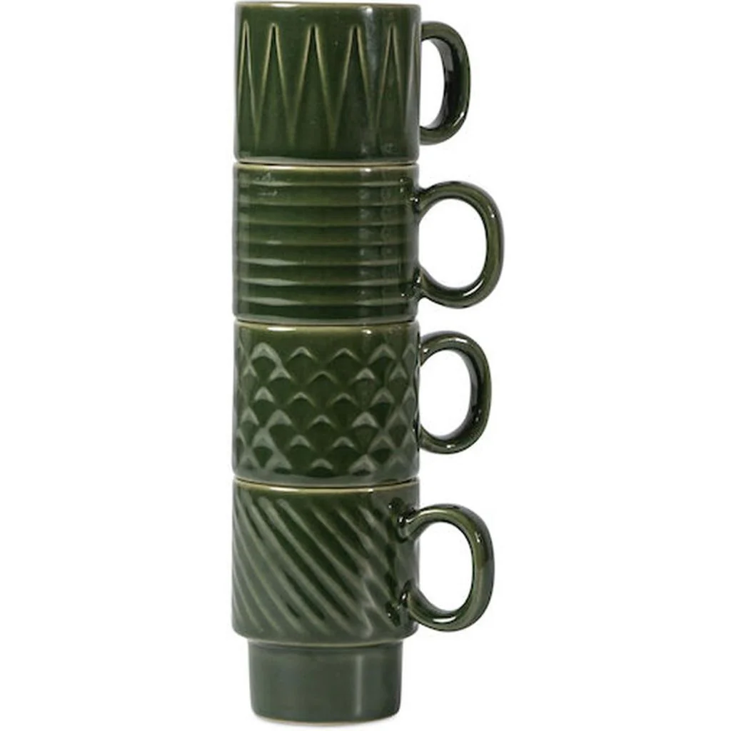 Sagaform Coffee & More Espressokop 4-Pak Grøn