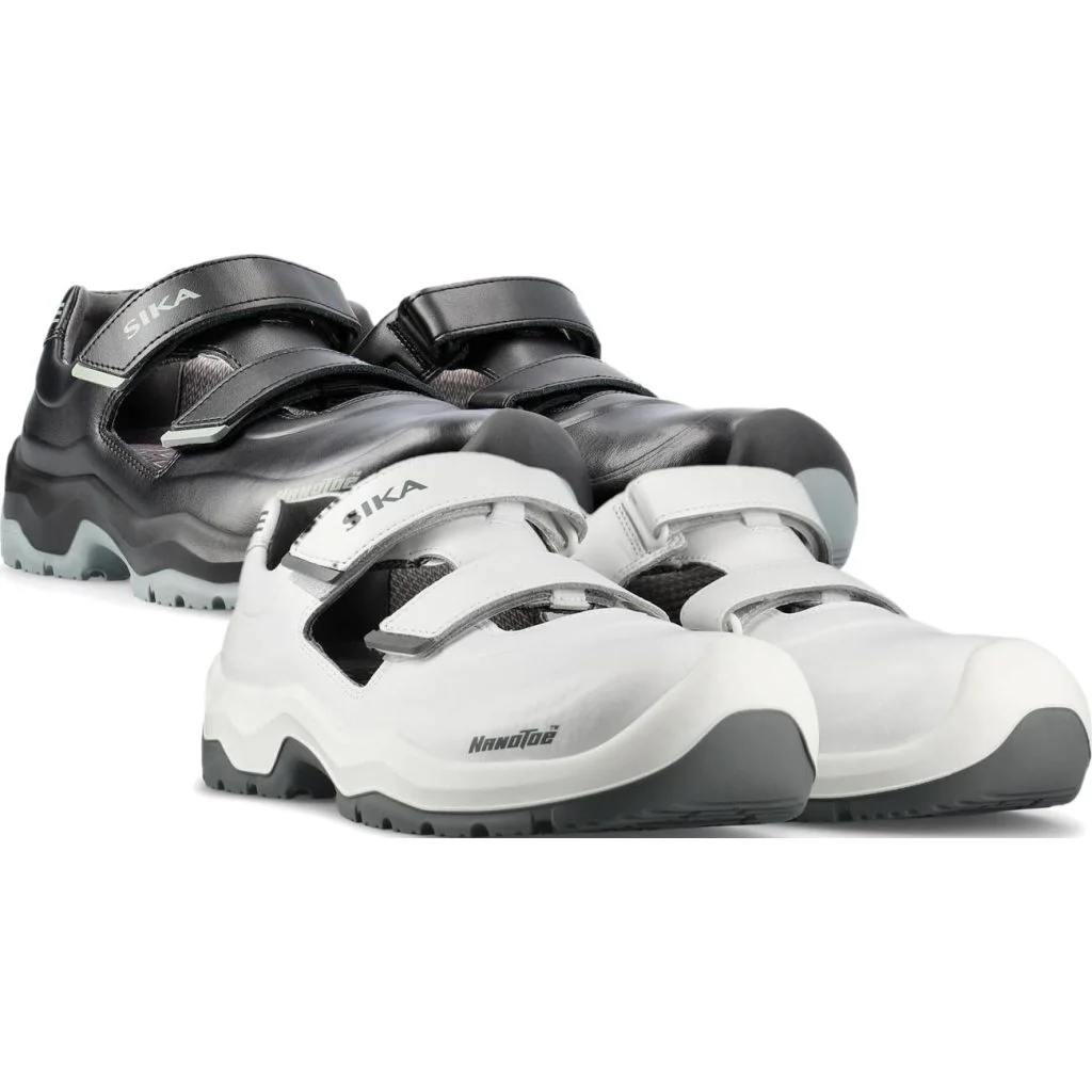 Sika 202110 Lead S1 Sikkerhedssandal med justerbar Velcro® lukning, aftagelig pløs og Nanotoe™