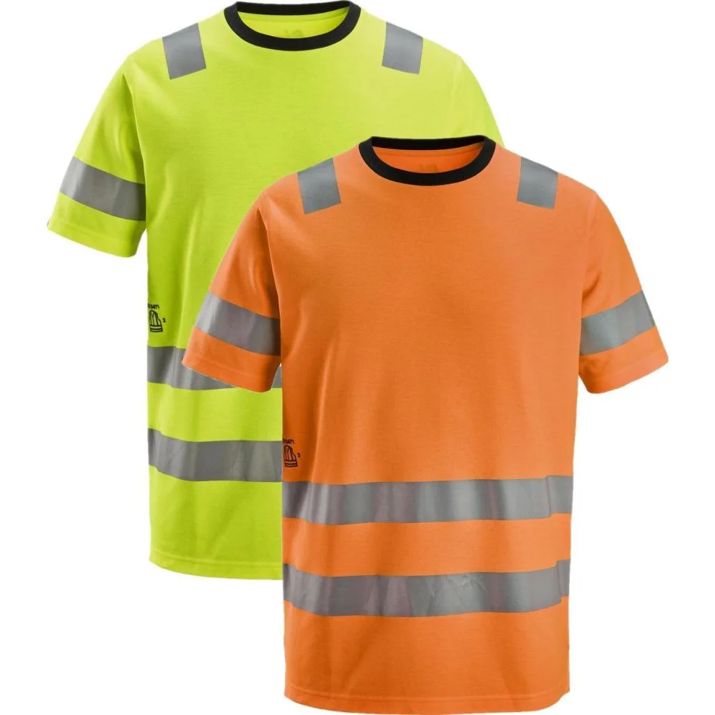Snickers 2536 high-vis t-shirt, klasse 2 / Arbejds T-shirt
