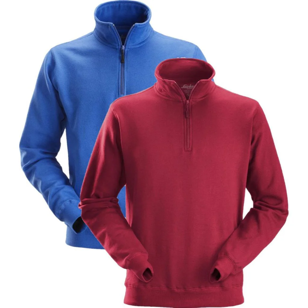 Snickers 2818 sweatshirt med kort lynlås / Arbejdstrøje / Trøje