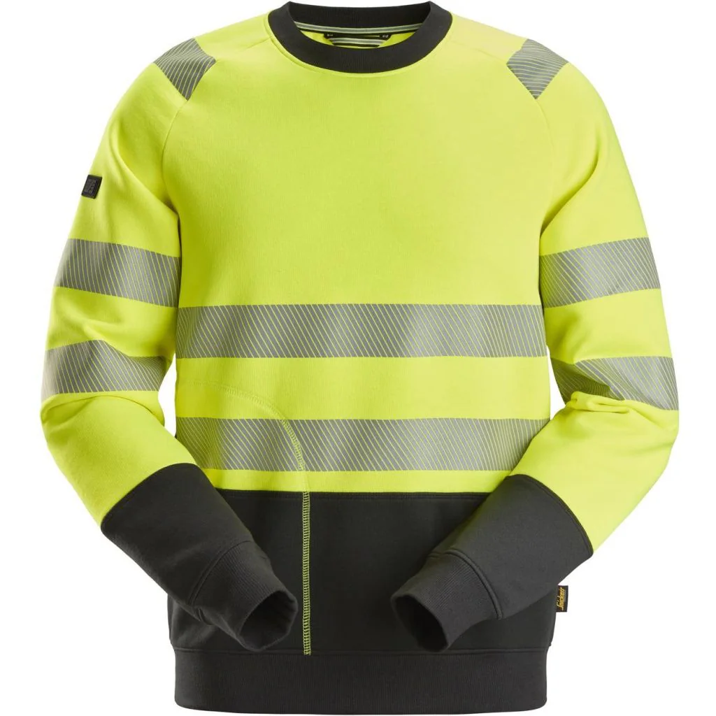 Snickers 2831 high-vis sweatshirt, klasse 2 / Arbejdstrøje / Trøje