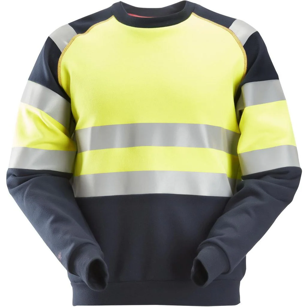 Snickers 2869 protecwork, high-vis sweatshirt, klasse 1 / Arbejdstrøje / Trøje