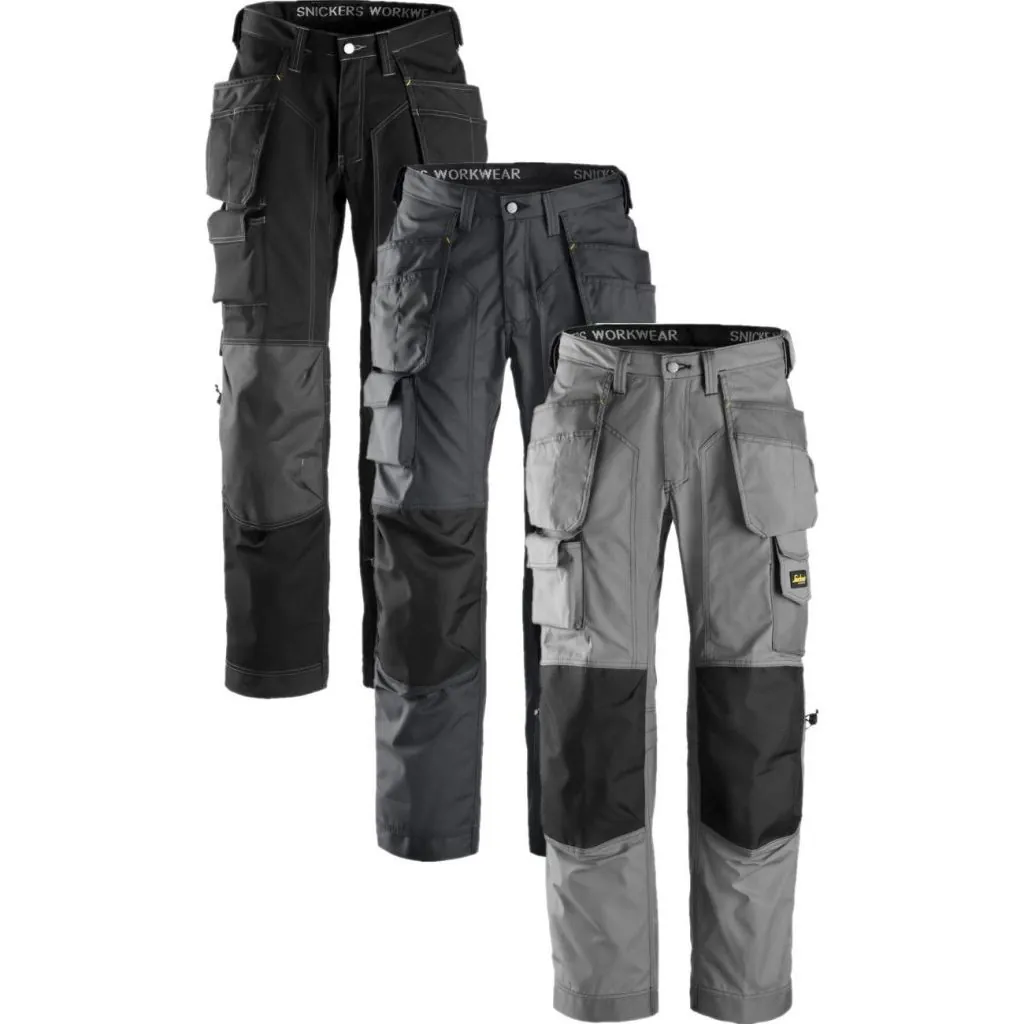 Snickers 3223 gulvlæggerbukser med hylsterlommer, ripstop / Hængelommer