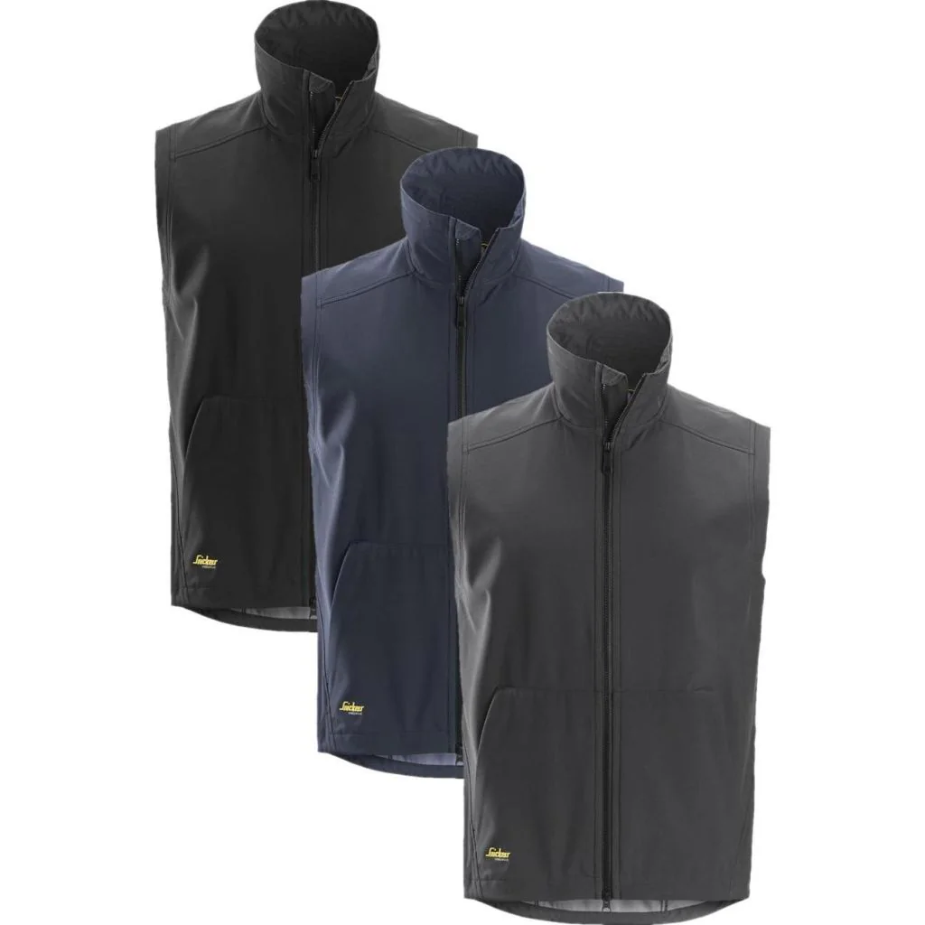 Snickers 4505 allroundwork, vindtæt softshellvest / Arbejdsvest