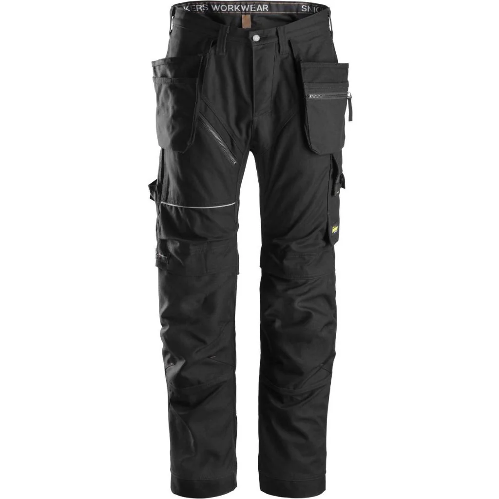 Snickers 6215 ruffwork bomuld, arbejdsbukser+ med hylsterlommer / Hængelommer