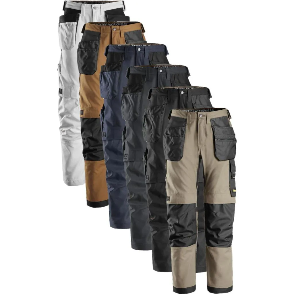 Snickers 6224 allroundwork, canvas+ stretch arbejdsbukser+ med hylsterlommer / Hængelommer