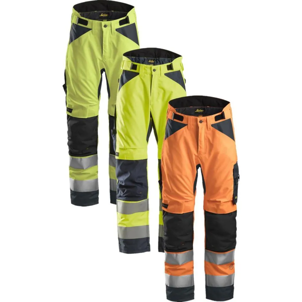 Snickers 6639 high-vis 37.5® vinterbukser+, klasse 2 / Arbejdsbukser
