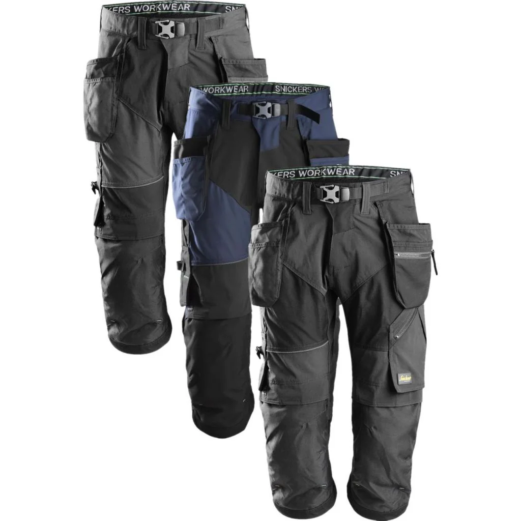 Snickers 6905 flexiwork, piratbukser+ med hylsterlommer / Knickers