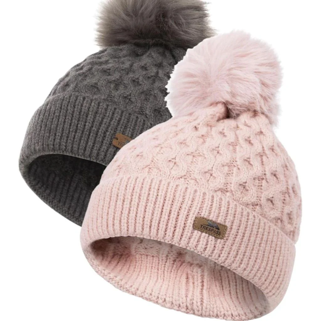 Trespass freja - Unises strikhue med kvast / Pom-Pom