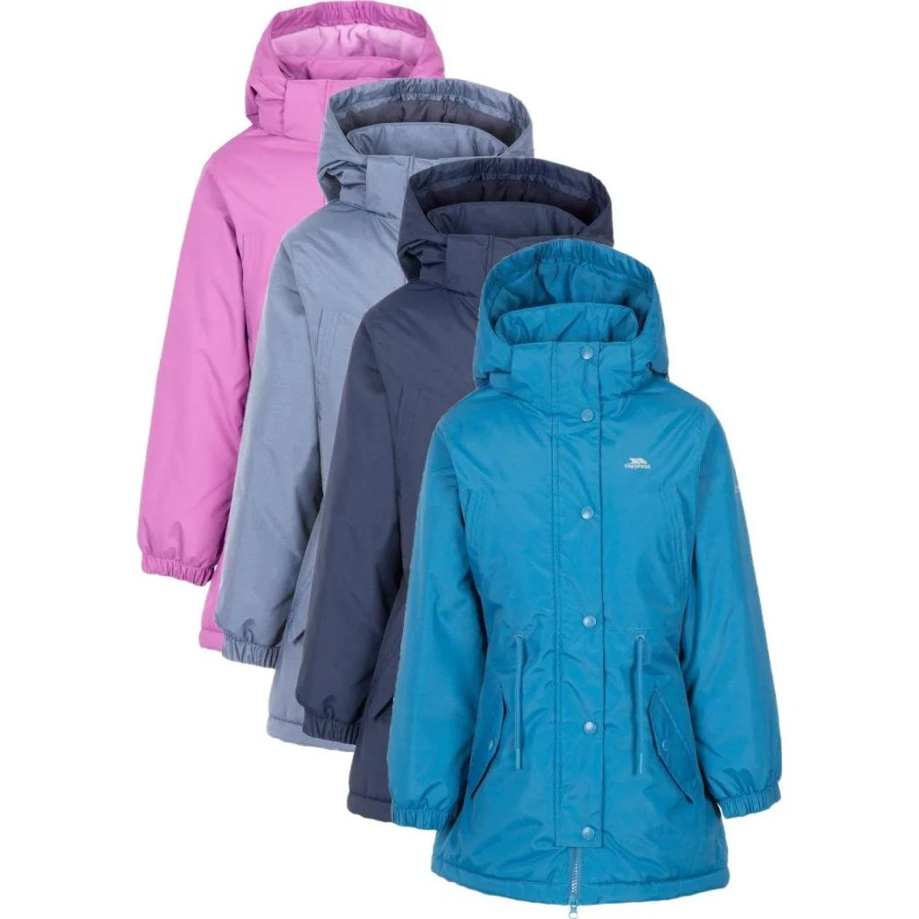 Trespass better - kids rain jkt tp50 - Regnjakke med hætte til piger