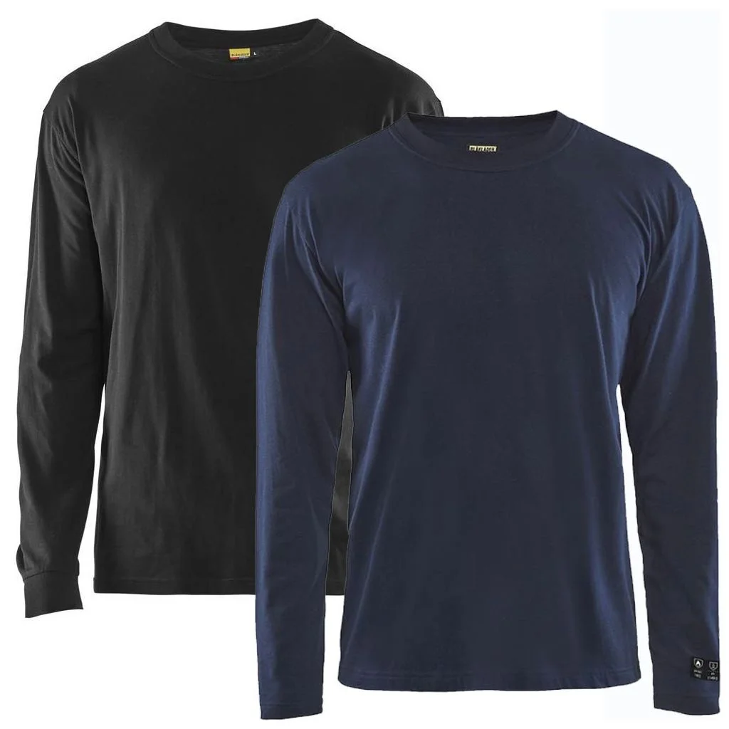 Blåkläder 3483 Brandhæmmende T-shirt lang ærme Inherent / Brandhæmmende T-shirt lang ærme Inherent