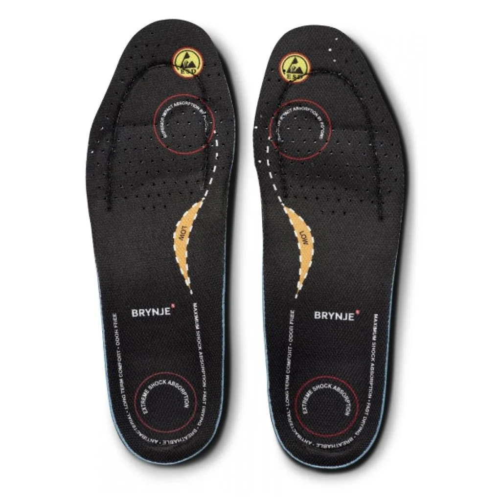 Brynje Low Arch Support (orange) Svangstøttende og ESD godkendt indlægssål