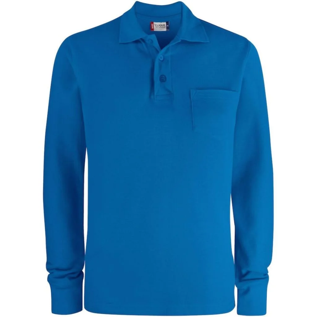 Clique 28235 Basic Polo LS Pocket / Unisex langærmet poloshirts