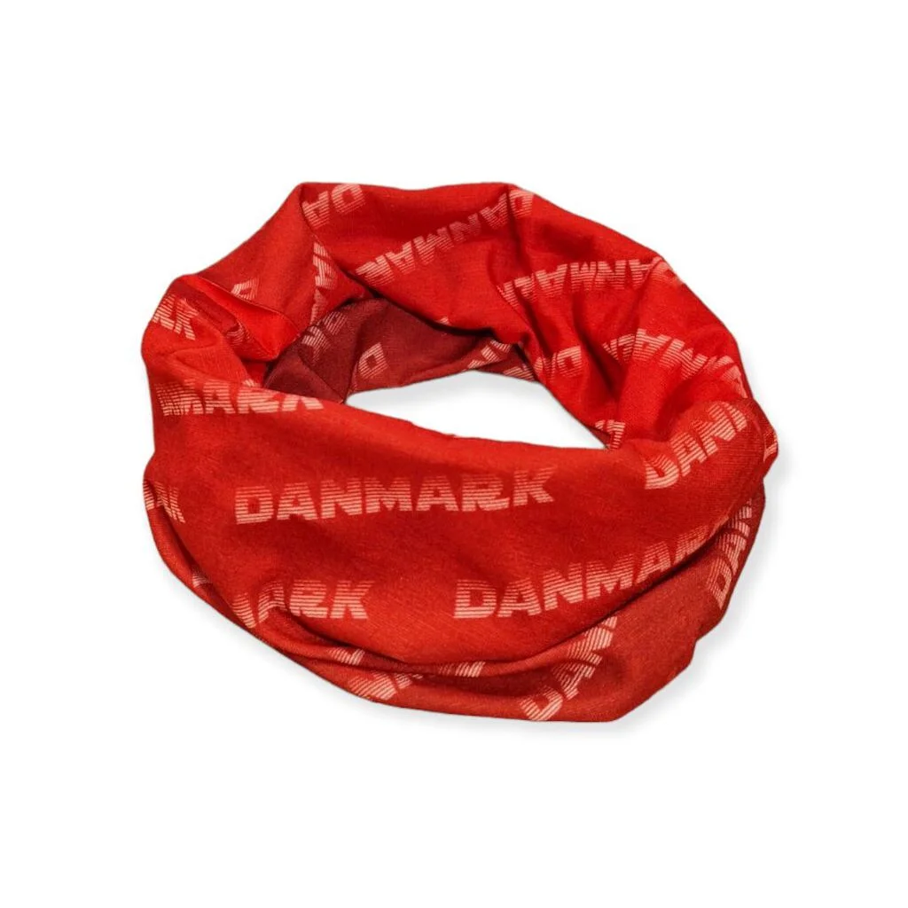 Danmark - Fan Multiscarf Digital - Halerør - Halsedisse med Danmark print