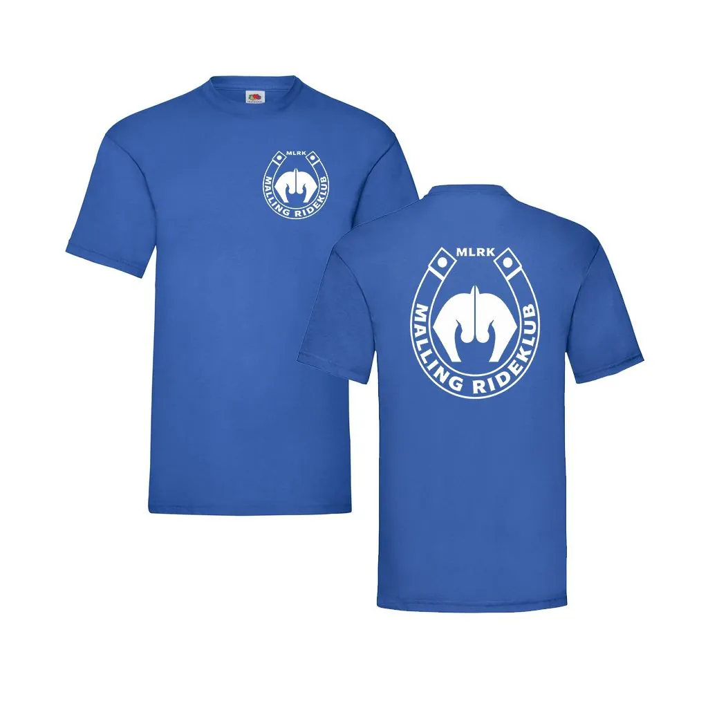 Malling Rideklub T-shirts (Incl. Malling Rideklubs Lille logo på V/bryst og Stort logo på ryg )