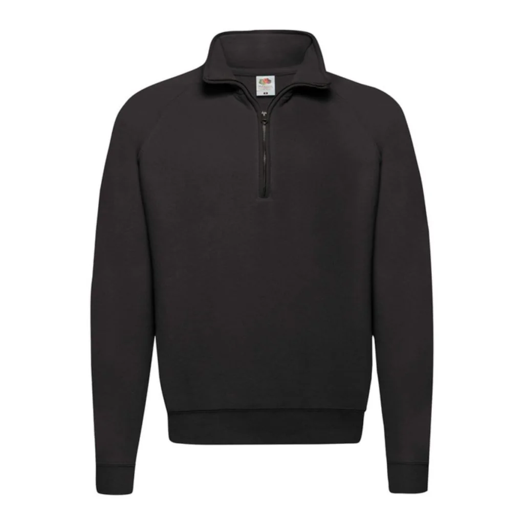 Fruit of the Loom Zip Neck Unisex Classic Sweatshirt F382N