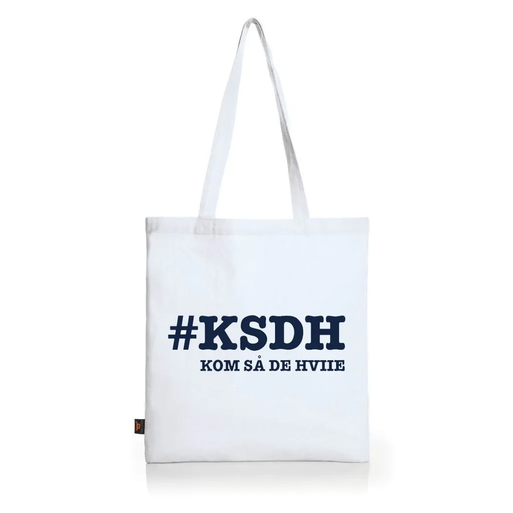 Kom så de Hviie - Mulepose m. stort #KSDH print