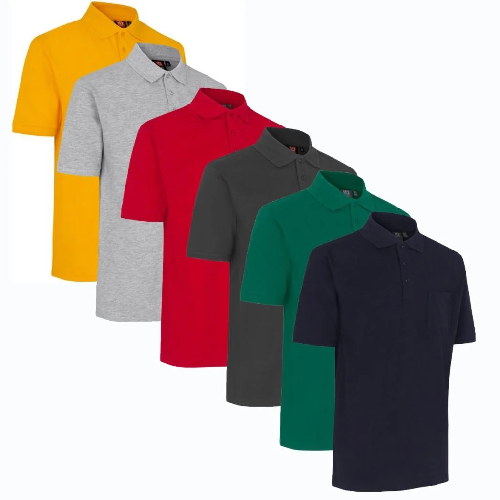 ID 0520 Poloshirt klassisk / Poloshirts med brystlomme