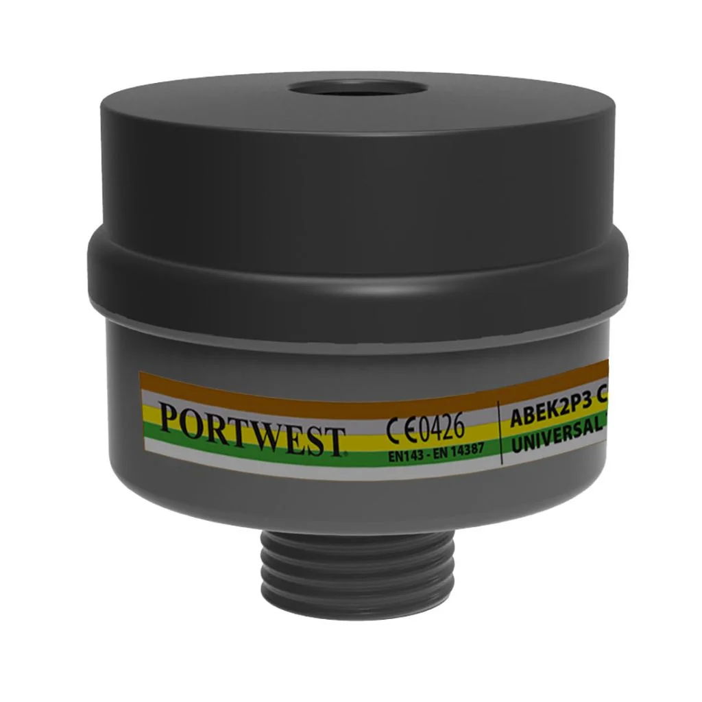 Portwest P976 ABEK2P3 Kombinationsfilter Universal Gevind ( Kasse á 4 stk )