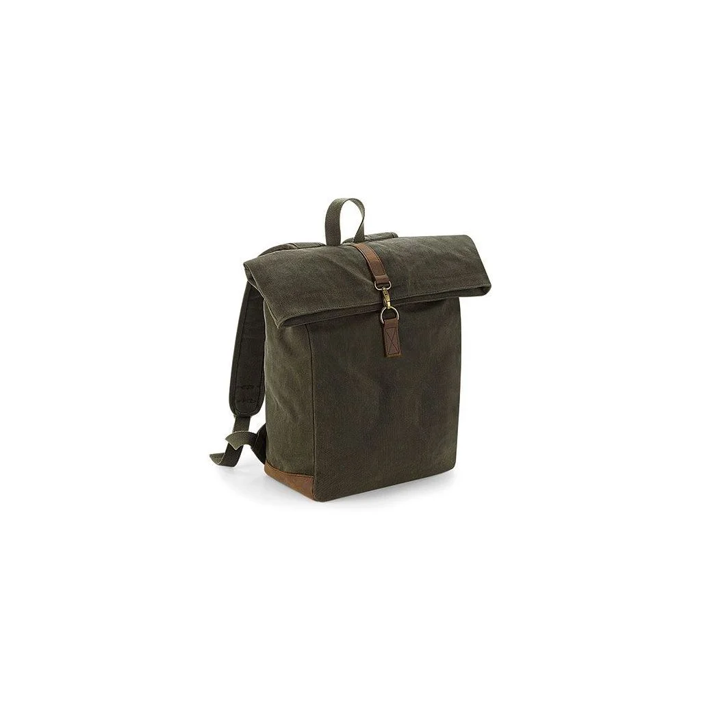 Quadra QD655, Tasker Heritage Waxed Canvas Backpack