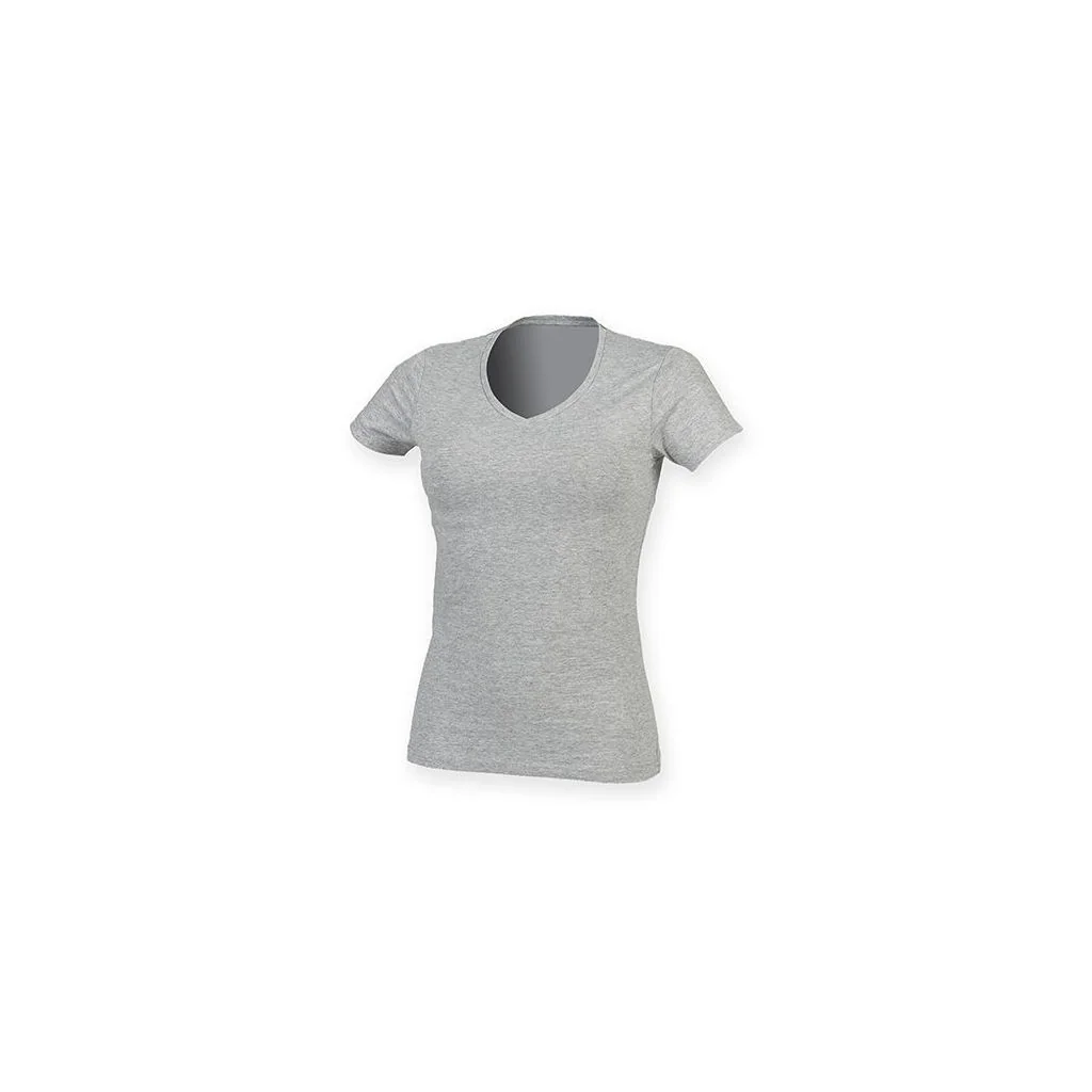 SF Women SF122, T-shirts Women´s Feel Good Stretch V-Neck T
