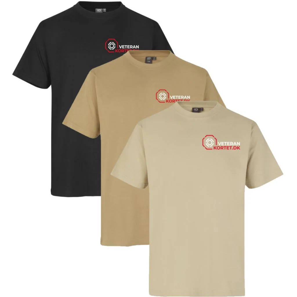 T-shirts unisex ( Incl. Veterankortets logo V/Bryst )