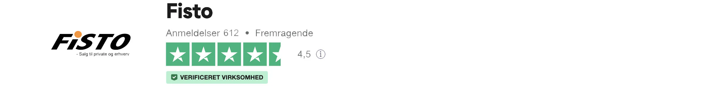 Trustpilot hos Fisto