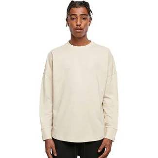 Build Your Brand BY198, T-shirts Oversized Cut On Sleeve Longsleeve