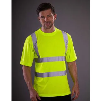 YOKO YK410, T-shirts Two Band & Brace Hi-Vis T-Shirt