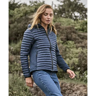 Tee Jays Dame Quiltet jakke TJ9611, Jakker Women´s Hooded Outdoor Crossover Jacket