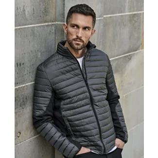Tee Jays Herre Quiltet jakke TJ9626, Jakker Crossover Jacket