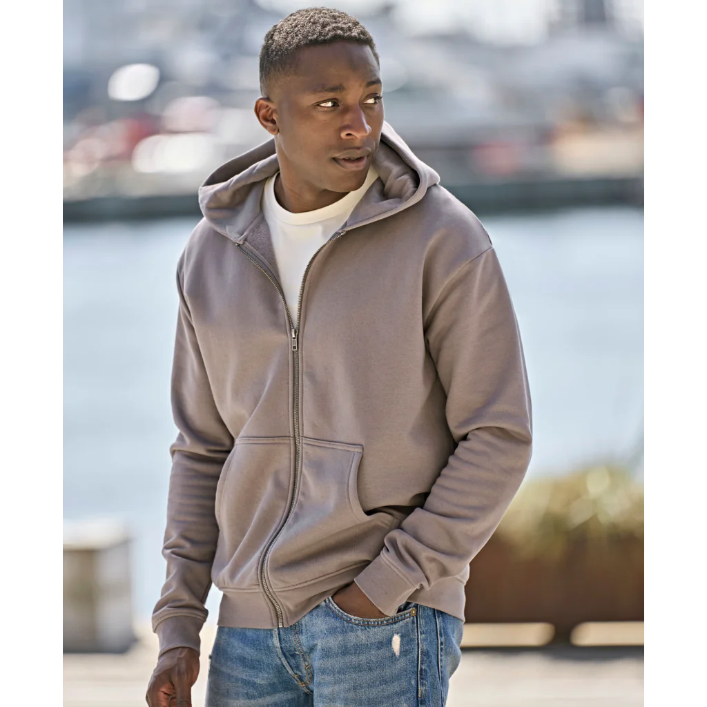 Tee Jays 5154 Hættetrøje i økologisk bomuld - Urban Hooded Full Zip Sweatshirt