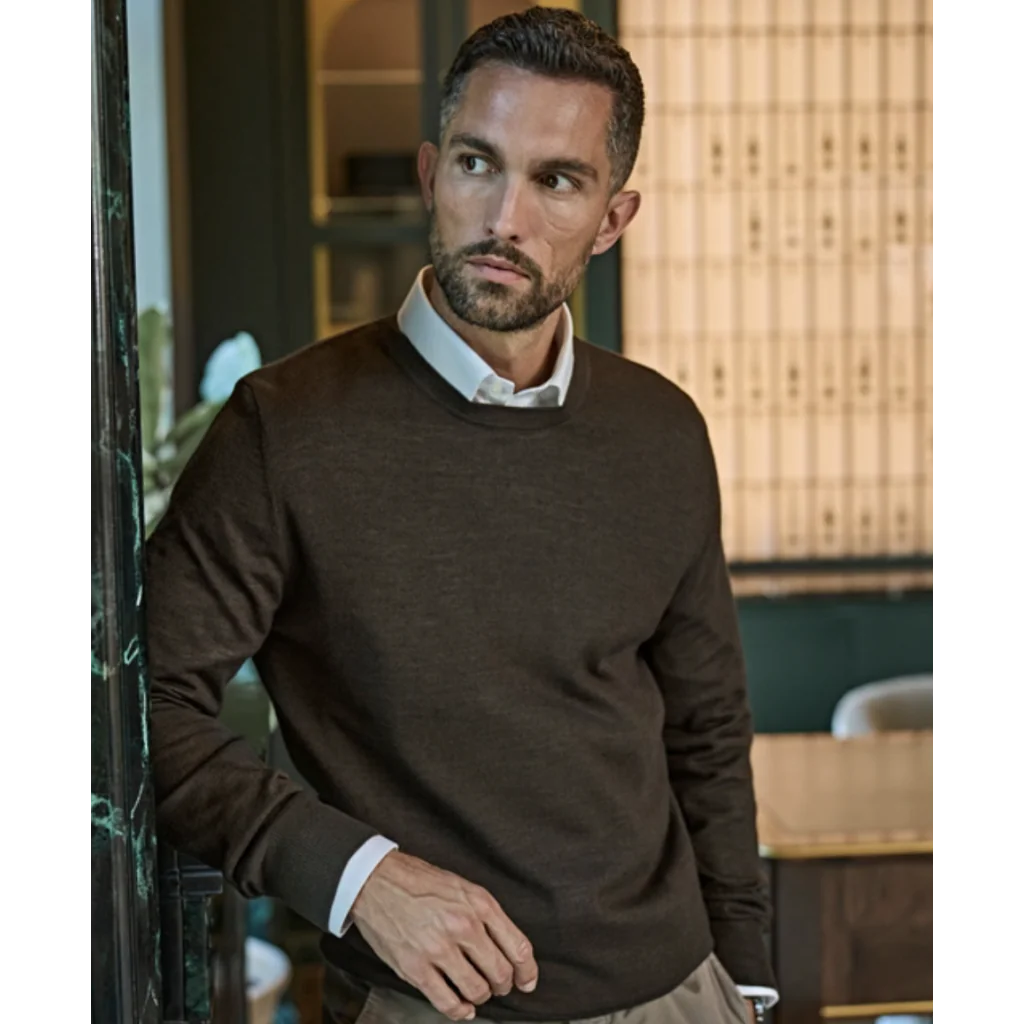 Tee Jays 6000 Herre langærmet T-shirts, Crew Neck Sweater