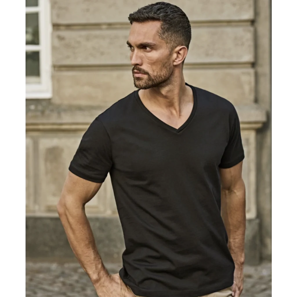 Tee Jays 8006 Herre T-shirts med V-hals, Fashion V-Neck Sof Tee